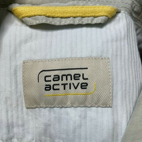 NWT‎ Camel Active Beige Mens Pocketed Vented Long Sleeve Safari Jacket GB 48/XL - Picture 12 of 13